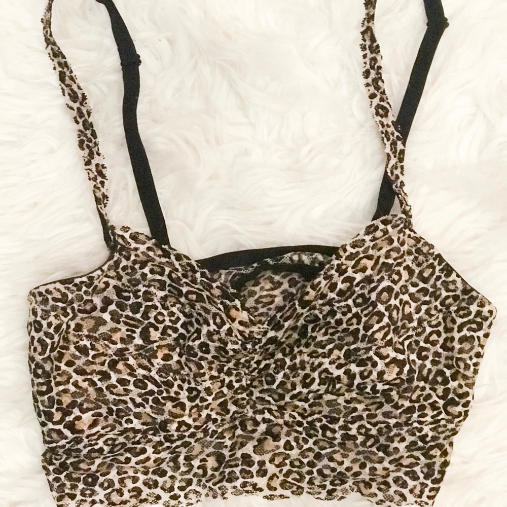 Victoria’s Secret Pink Leopard Lace Bralette